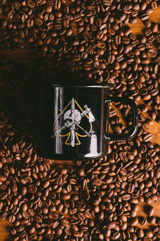 CAF Skull Enamel Mug