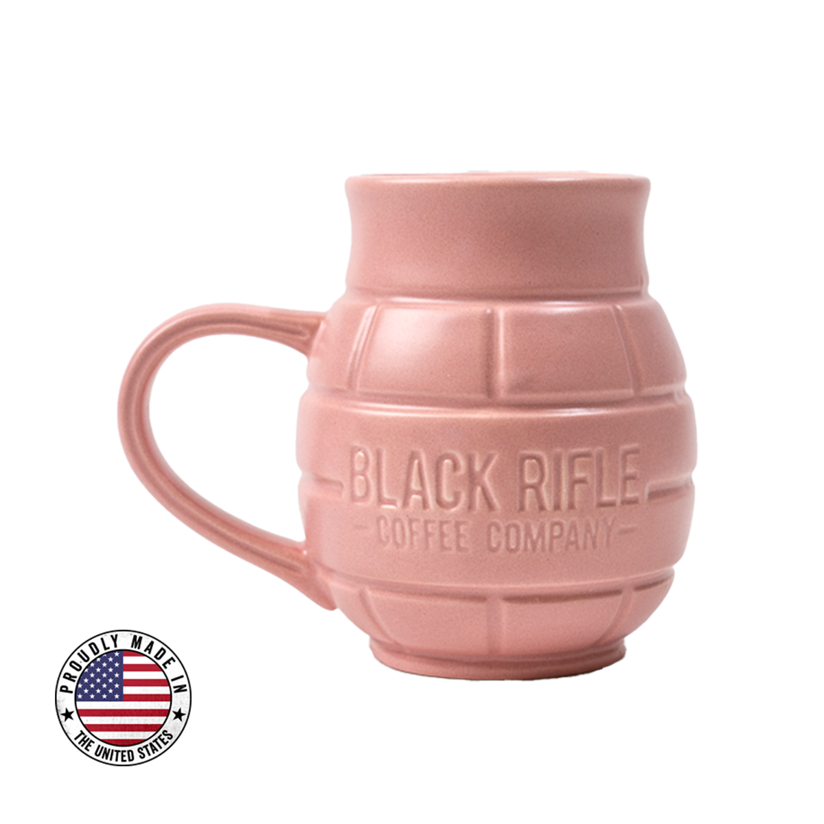 BRCC Grenade Mug, Sand Pink