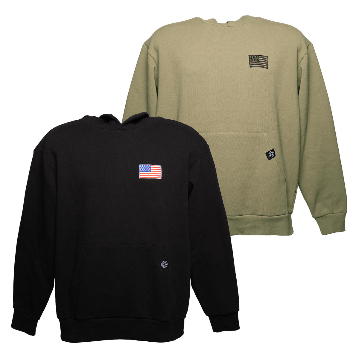 USA Flag Premium Heavyweight Pullover Hoodie